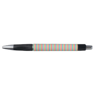 Rainbow stripes retro fun pattern pen