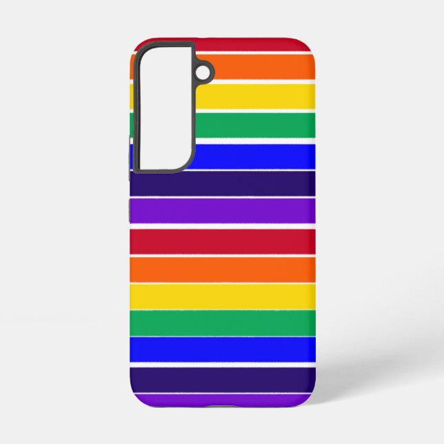 Rainbow Stripes  Samsung Galaxy S22 Case (Back)