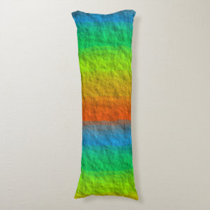 RAINBOW STRIPES TEXTURE BODY PILLOW