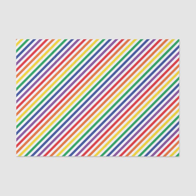 Rainbow Stripes Tissue Paper (Front)