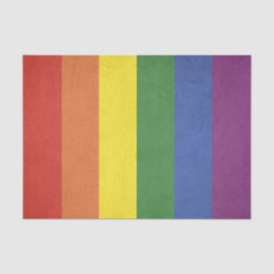 Rainbow stripes tissue paper