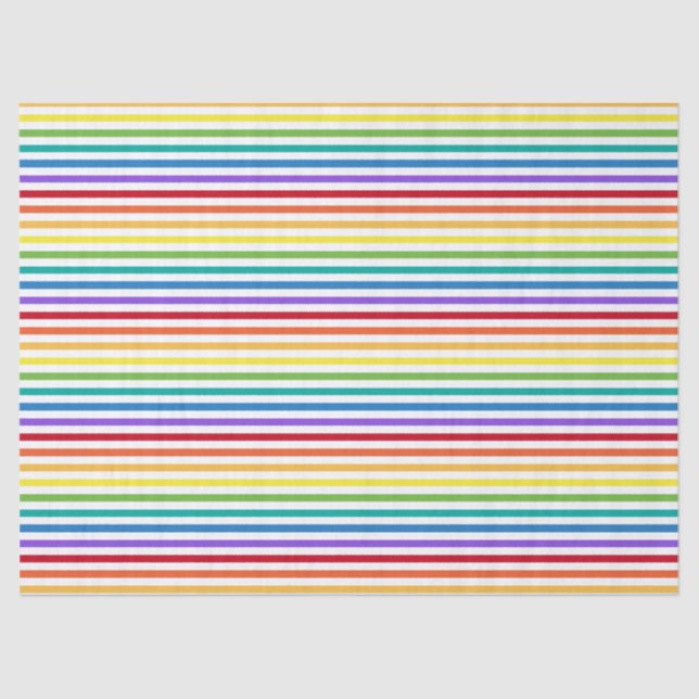 Rainbow Stripes Tissue Paper (Front)