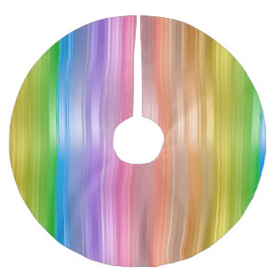 Rainbow Stripes Tree Skirt
