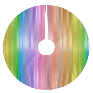 Rainbow Stripes Tree Skirt
