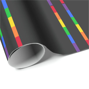 Rainbow Stripes Wrapping Paper
