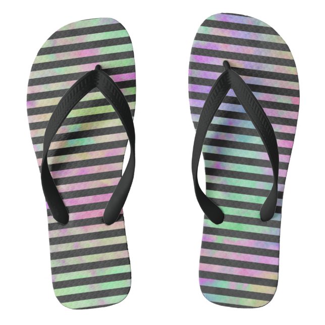 RAINBOW STRIPS  FLIP FLOPS (Footbed)