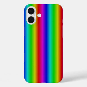Rainbow Strips - Pattern iPhone 16 Plus Case
