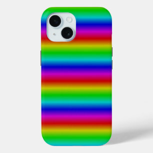 Rainbow Strips - Pattern iPhone 15 Case
