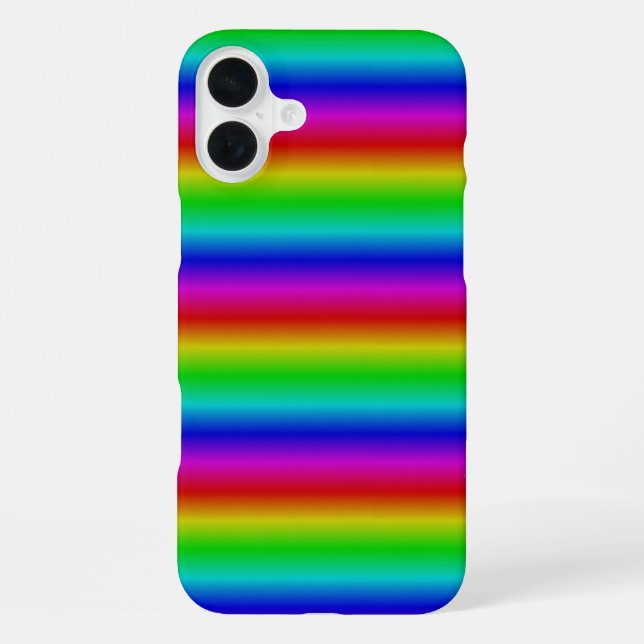 Rainbow Strips - Pattern iPhone Case (Back)