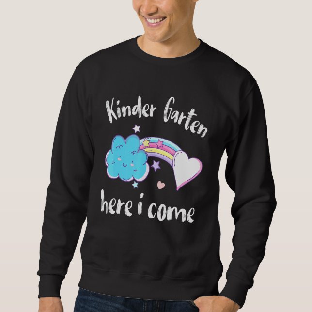 Rainbow Student Happy Back School Kindergarten Her Sweatshirt (Front)