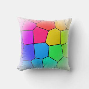 Rainbow Stylish Pattern Throw Pillow