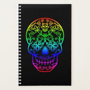 Rainbow Sugar Skull Planner