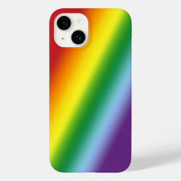 Rainbow Summer Cheer in Gradient Stripes Case-Mate iPhone 14 Case