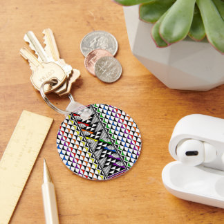 Rainbow Sun and Rain Keychain