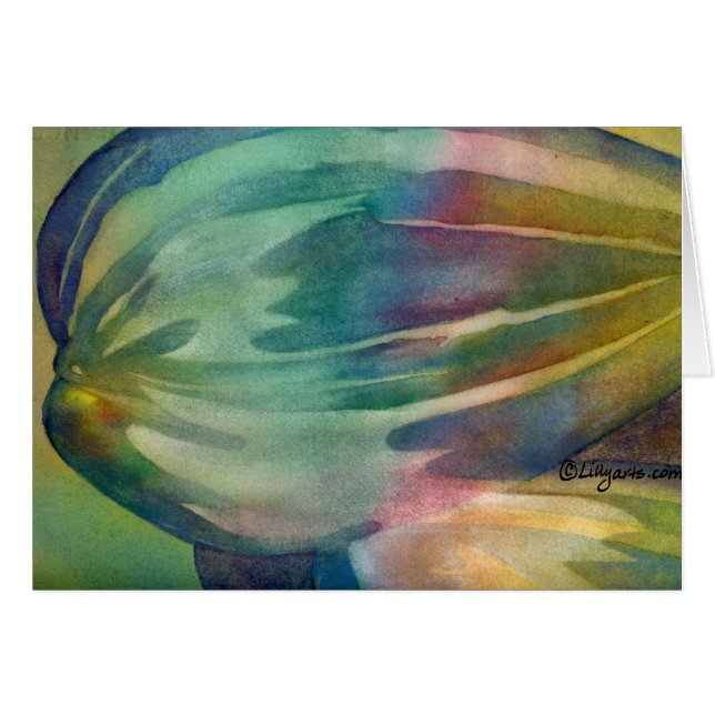 Rainbow Sunflower Seeds Card (Front Horizontal)