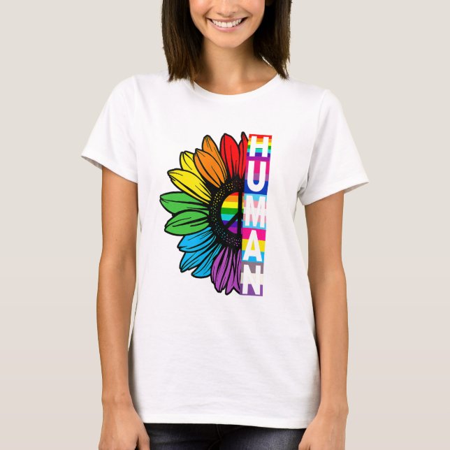 Rainbow Sunflower T-Shirt (Front)