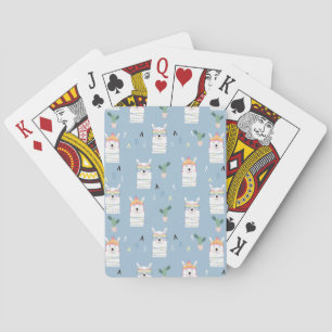 Rainbow Sunglasses Llama Pattern Playing Cards
