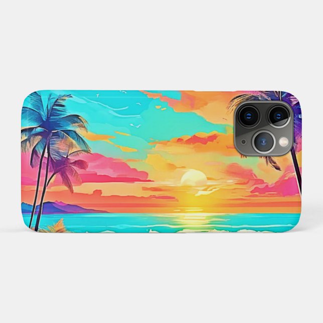 Rainbow Sunset Beach Case-Mate iPhone Case (Back (Horizontal))