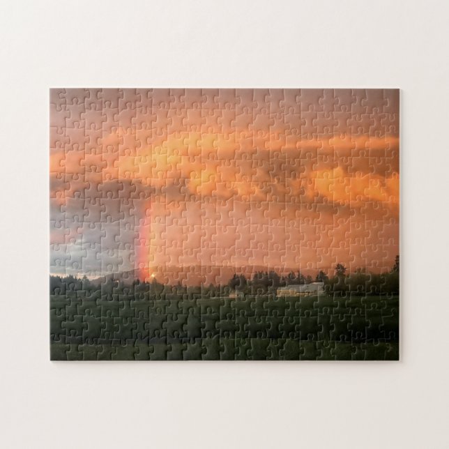 Rainbow Sunset Jigsaw Puzzle (Horizontal)