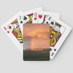 Rainbow Sunset Playing Cards