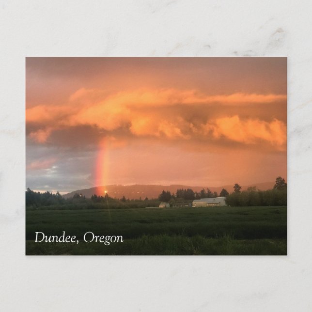 Rainbow Sunset Postcard (Front)