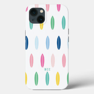 Rainbow Surfboard Personalized iPhone 13 Case