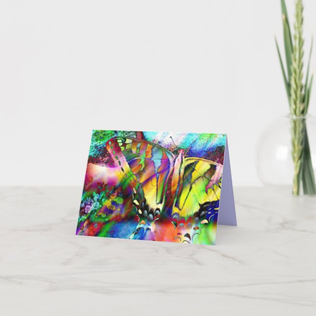 Rainbow Swallowtail Card (Front)