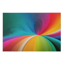 Rainbow Swirl | Abstract Art