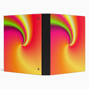 Rainbow Swirl Background Binder