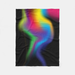 Rainbow Swirl Fleece Blanket