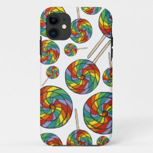 Rainbow Swirl Lollipop Lollipops Candy Pride Coque
