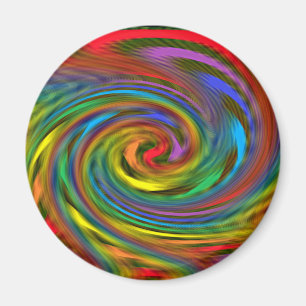 Rainbow Swirl Magnet