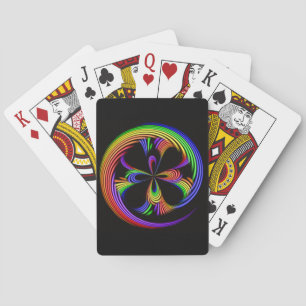 Rainbow Swirl Playing Cards Poker Classic