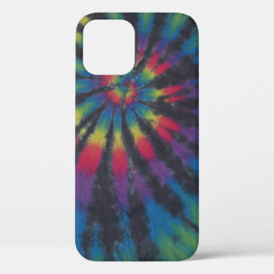 Rainbow Swirl Spiral Tie Dye iPhone 12 Case