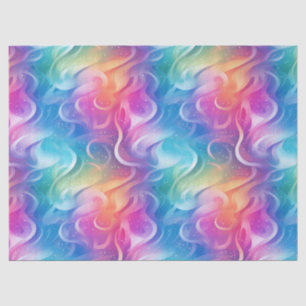 Rainbow Swirl Stardust Decoupage Tissue Paper
