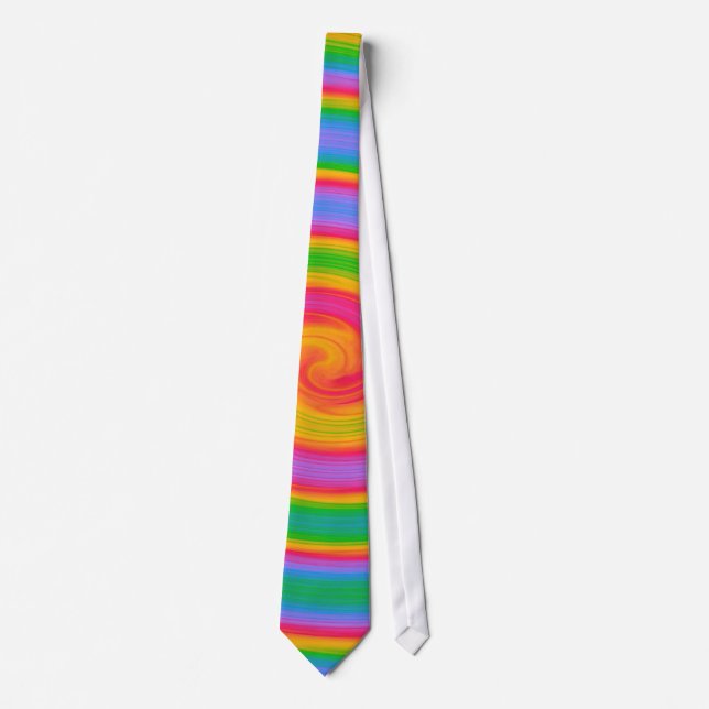 Rainbow Swirl Tie (Front)