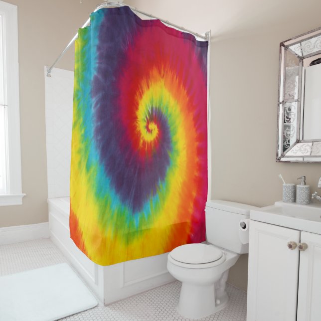 Rainbow Swirl Tie Dye Groovy Cool Colourful (In Situ)