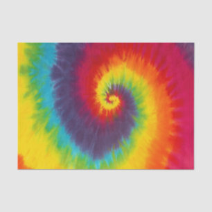 Rainbow Swirl Tie Dye Groovy Cool Tissue Paper
