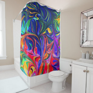Rainbow Swirl Trippy Glow Stick