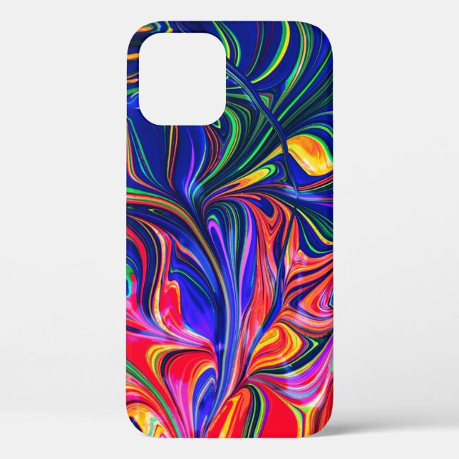 Rainbow Swirl Trippy Glow Stick Case-Mate iPhone Case (Back)