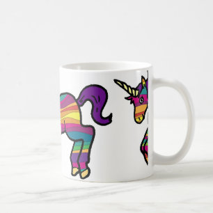 Rainbow Swirl Unicorn Coffee Mug