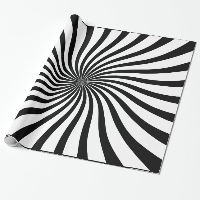 Rainbow swirl wrapping paper (Unrolled)