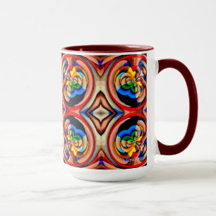 Rainbow Swirls Abstract Mug