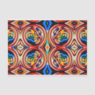 Rainbow Swirls Abstract Tissue Paper