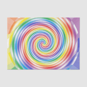 Rainbow Swirls Tissue Paper