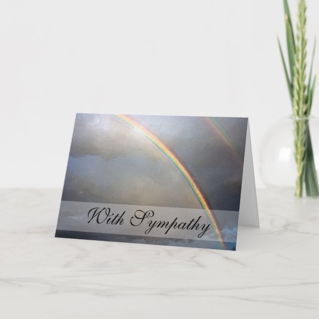 Rainbow Sympathy/Condolence Card (Front)