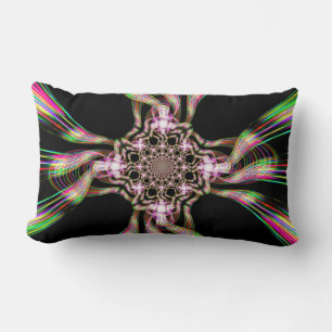 Rainbow Taffy Candy Explosion Two Lumbar Pillow