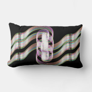 Rainbow Taffy Candy Two Lumbar Pillow