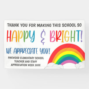Rainbow Teacher Appreciation Week Banner