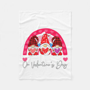 Rainbow Teaching 12th Grade On Valentines Day Tea Fleece Blanket